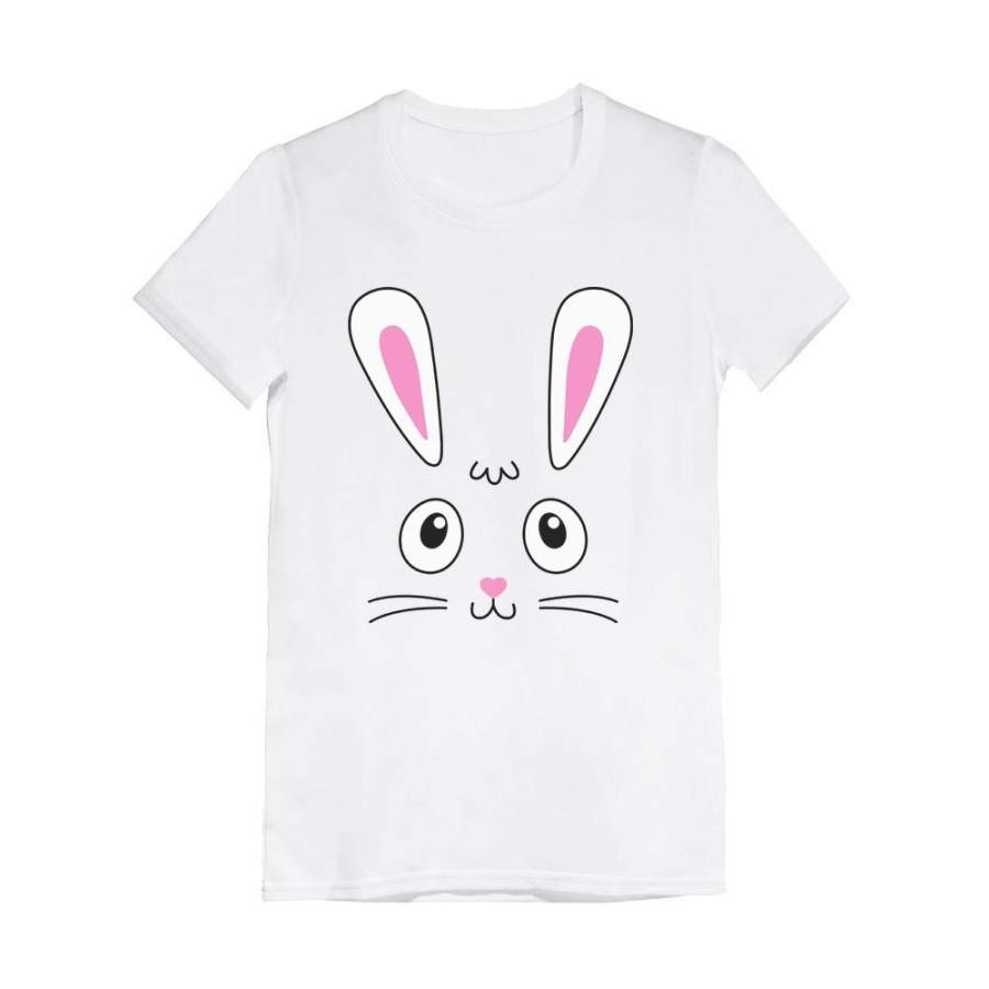 Little Easter Bunny Face Infant Girls’ Fitted T-Shirt