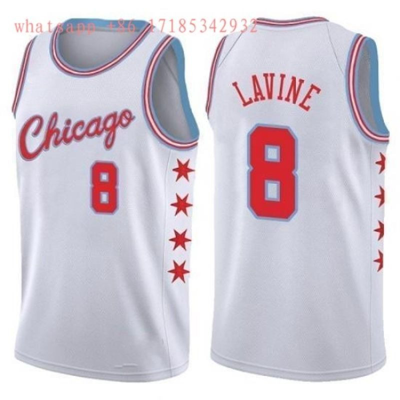 Chicago Bulls Zach Lavine #8 2020 NBA New Arrival White Jersey