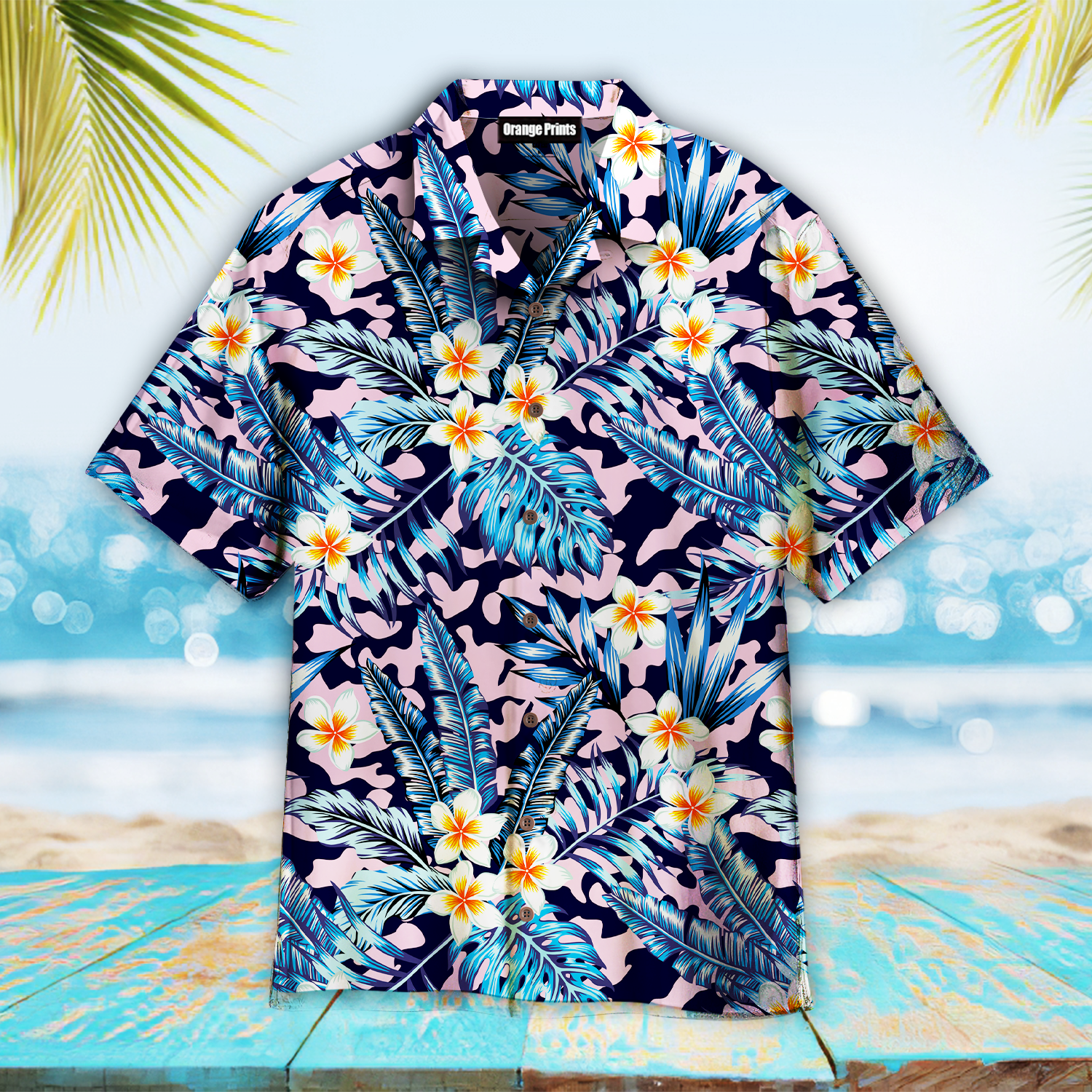 Flowers Tropical Aloha Hawaii Shirts For Men And Women Ha12771