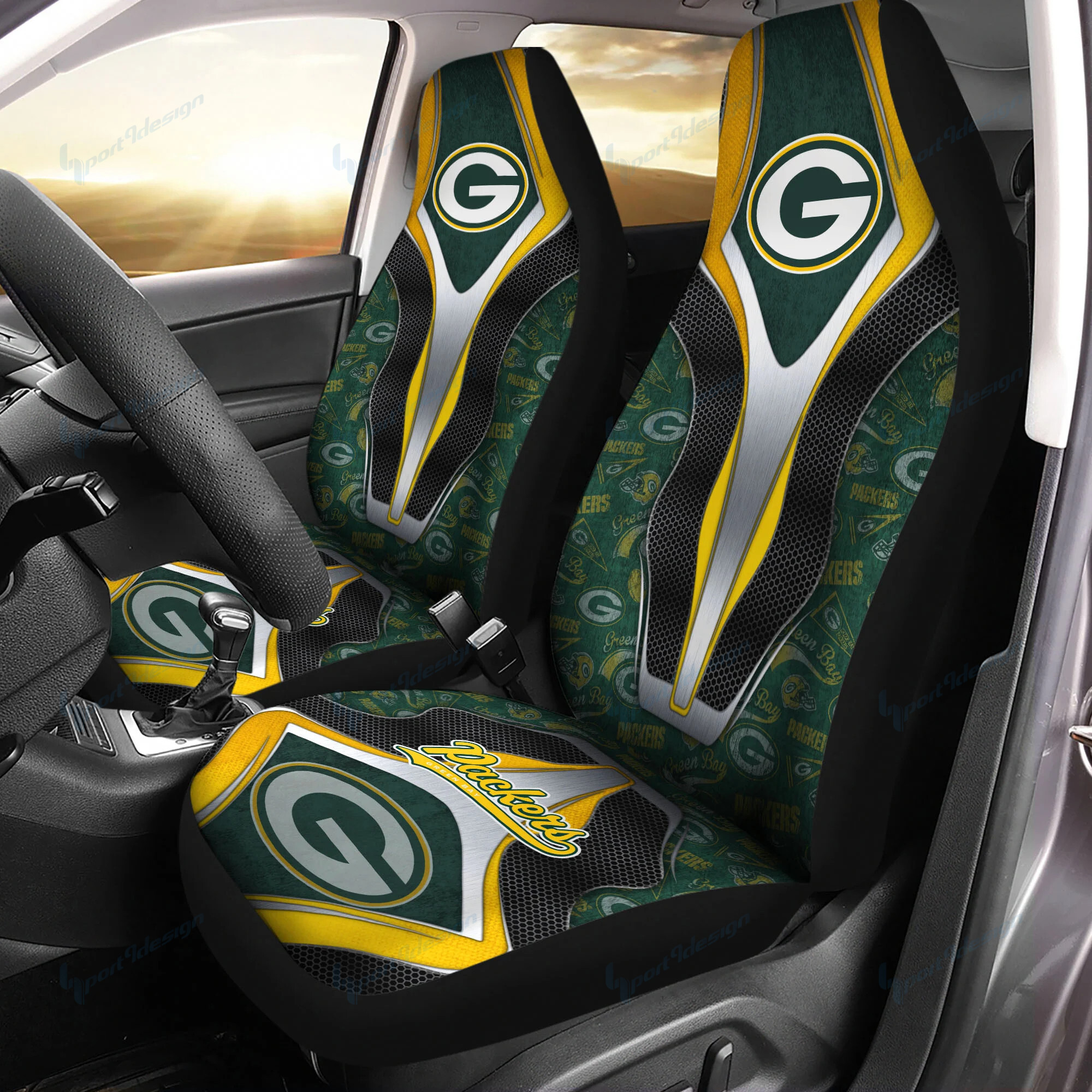 Green Bay Packers Car Seat Covers Bg35