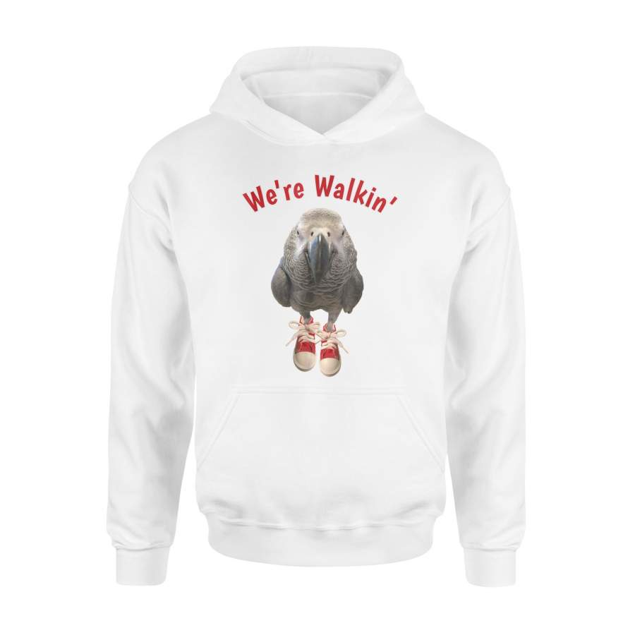 African Grey Parrot Walking Exercise Tennis Shoe Hoodie