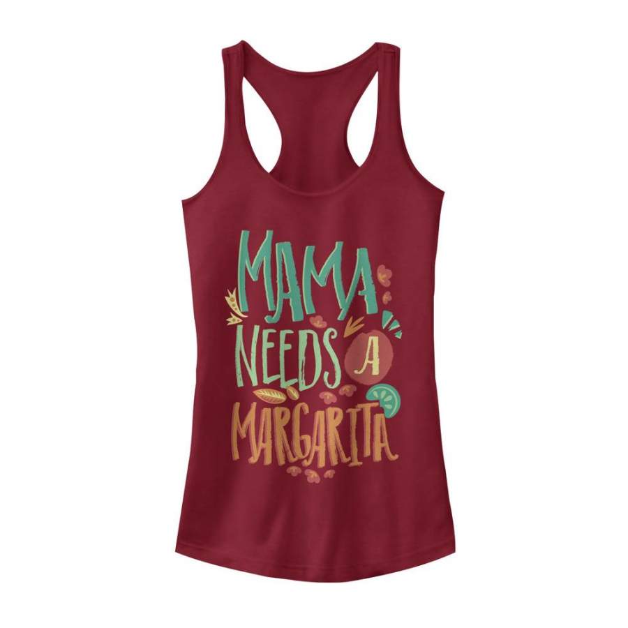 CHIN UP Junior’s Mama Needs a Margarita  Racerback Tank Scarlet