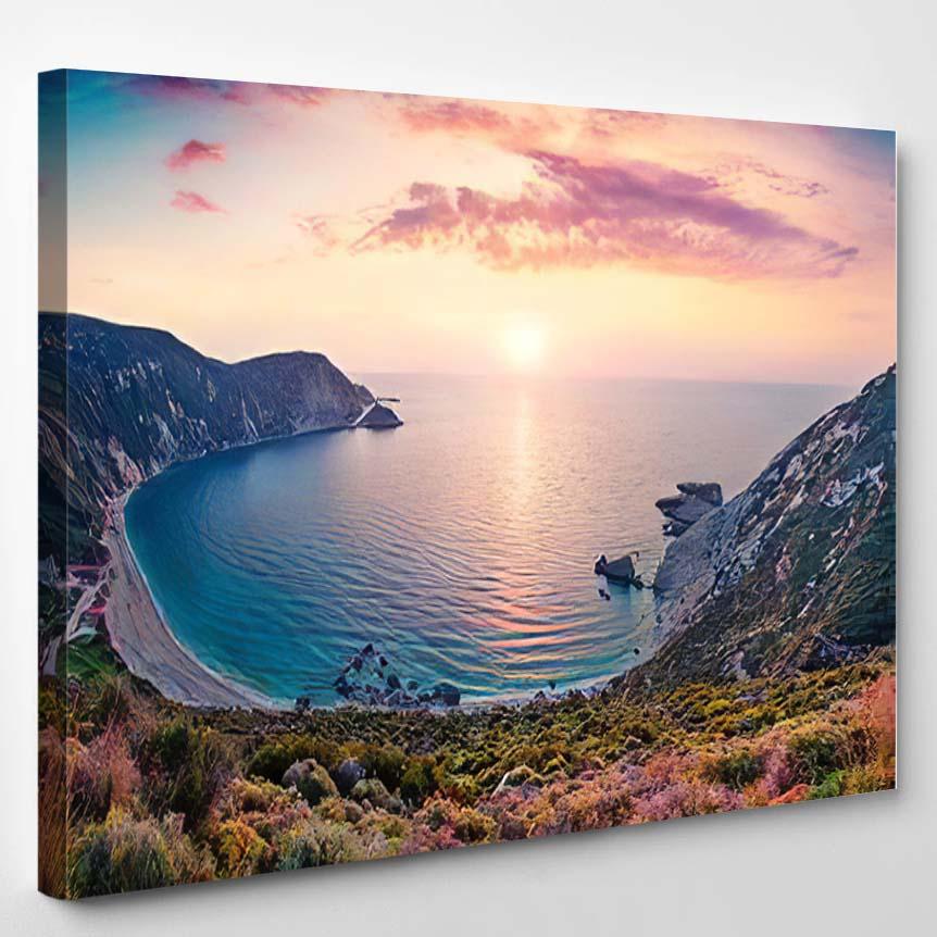 Unbelievable Spring View Petani Beach Great 1 – Fantastic Canvas Print