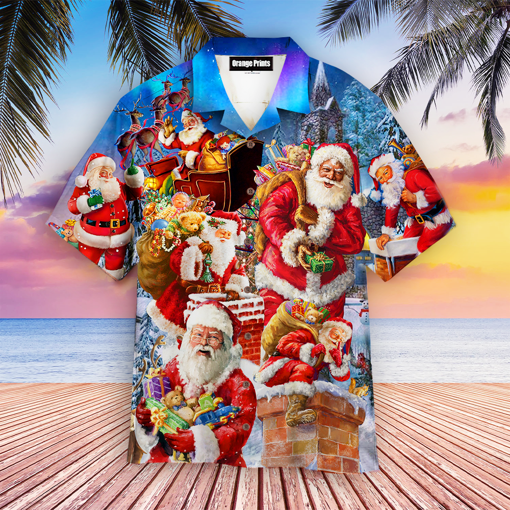 Christmas Say Hi From Santa Aloha Hawaii Shirts For Men Women Ha75428