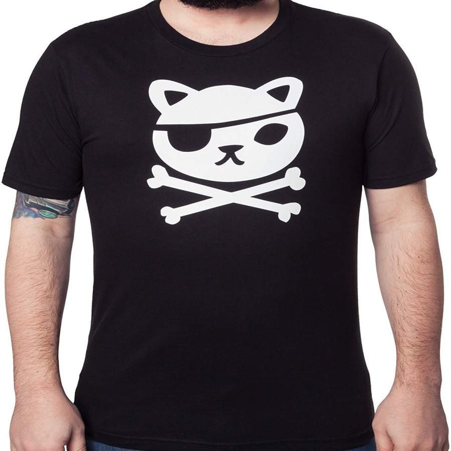 Men in black Octonauts stamp jack tshirt on black