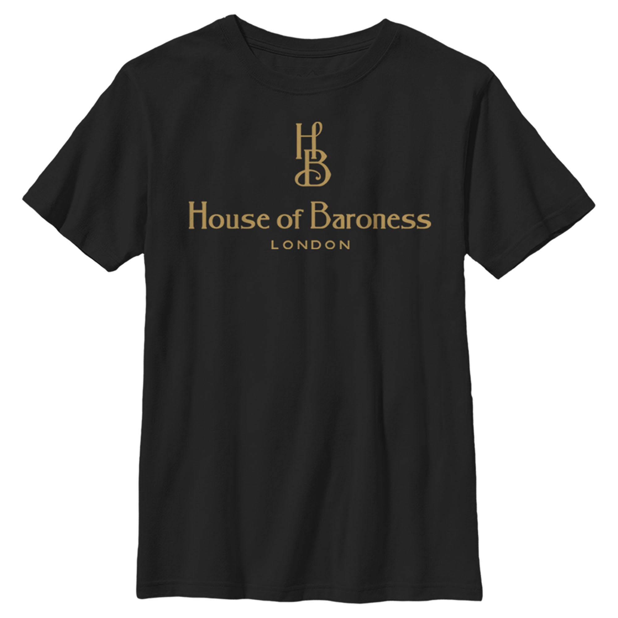 Cruella Boy’S House Of Baroness London Logo Gold  T-Shirt