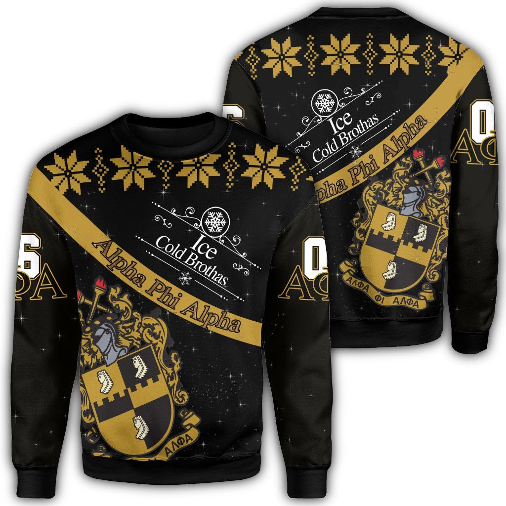 Fraternity Sweatshirt – Alpha Phi Alpha Ice Cold Brothas Christmas Sweatshirt