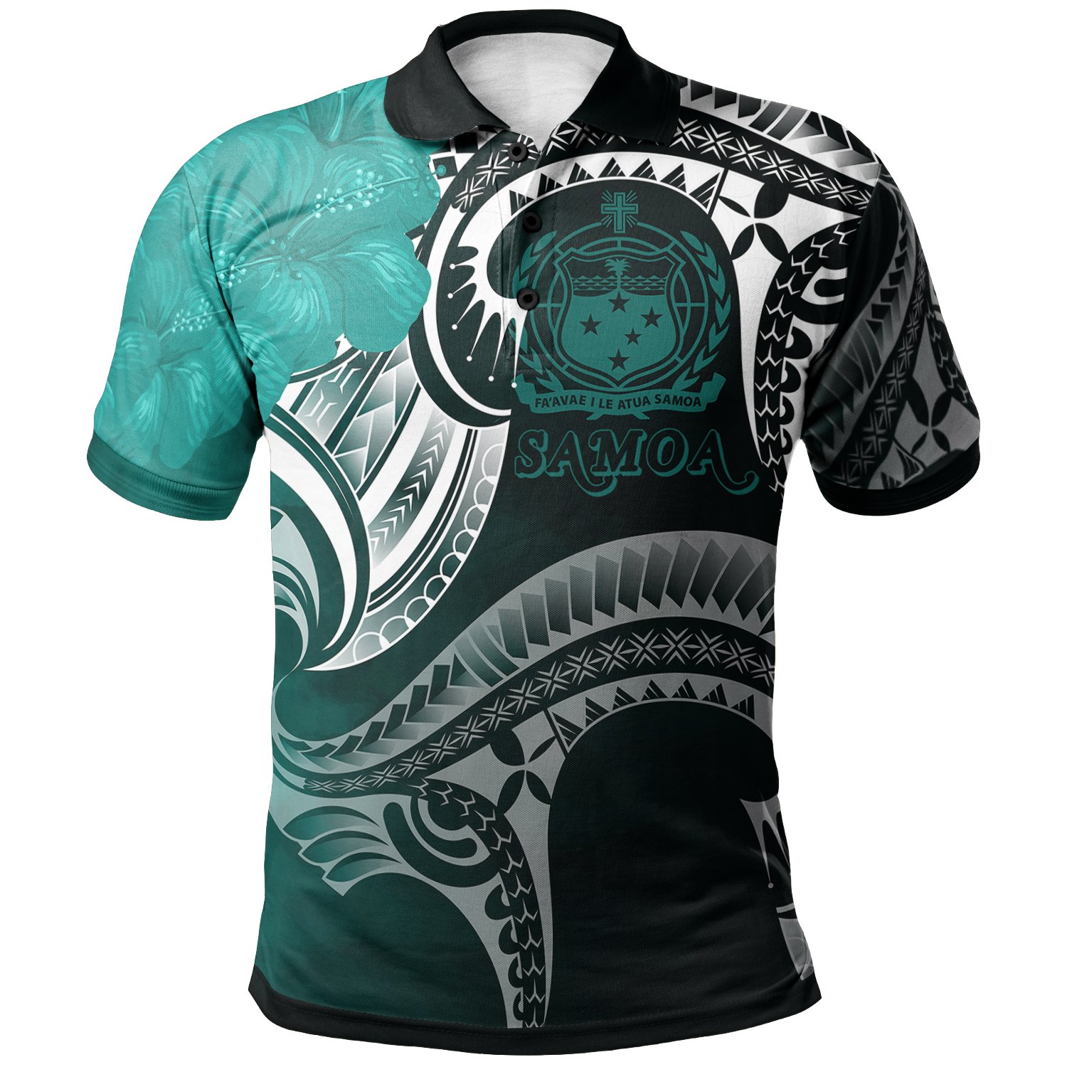 Samoa Polo Shirt Samoa Seal Wave Style Green BN18 Amzprinted   54d37c6513052a6fc61a7f02aff4166f 