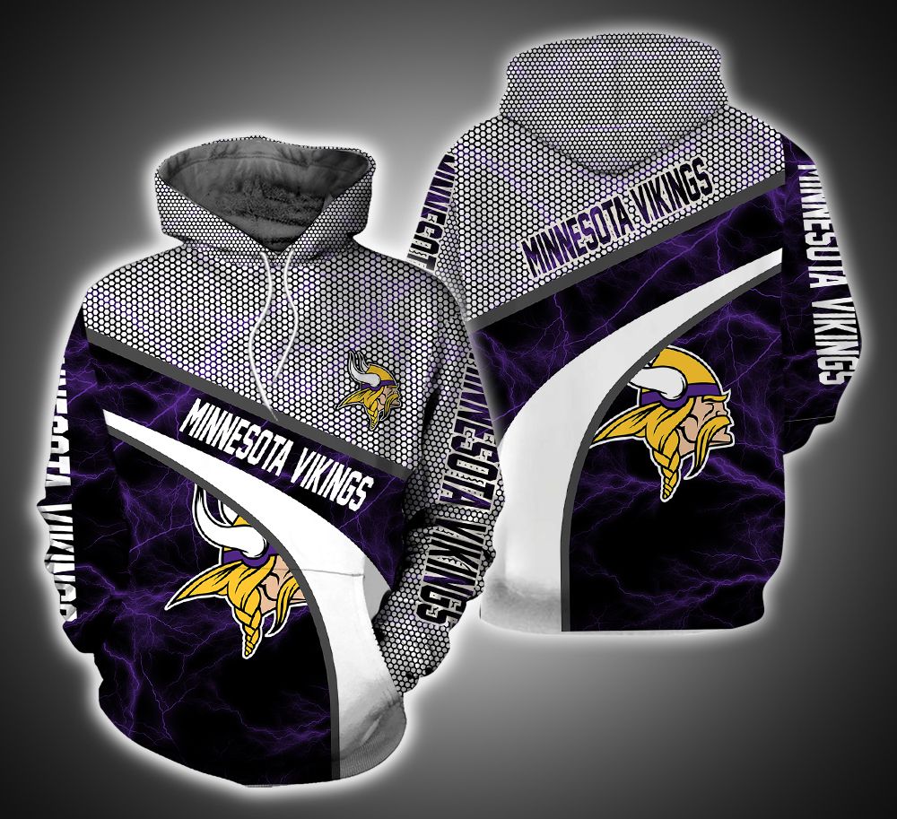 Minnesota Vikings Armor Ver.2 3D Print Hoodie