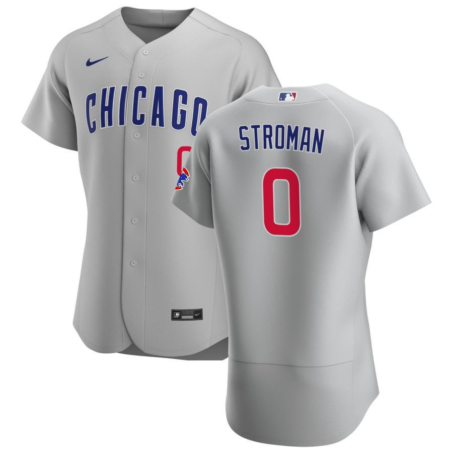 Chicago Cubs Marcus Stroman 0 MLB Gray Road Jersey For Cubs Fans