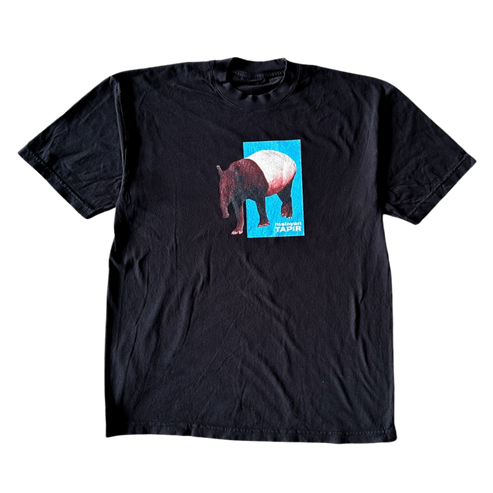 Tapir Malayan Blue Rectangle Tee Shirt Outfit  For Men  For Women