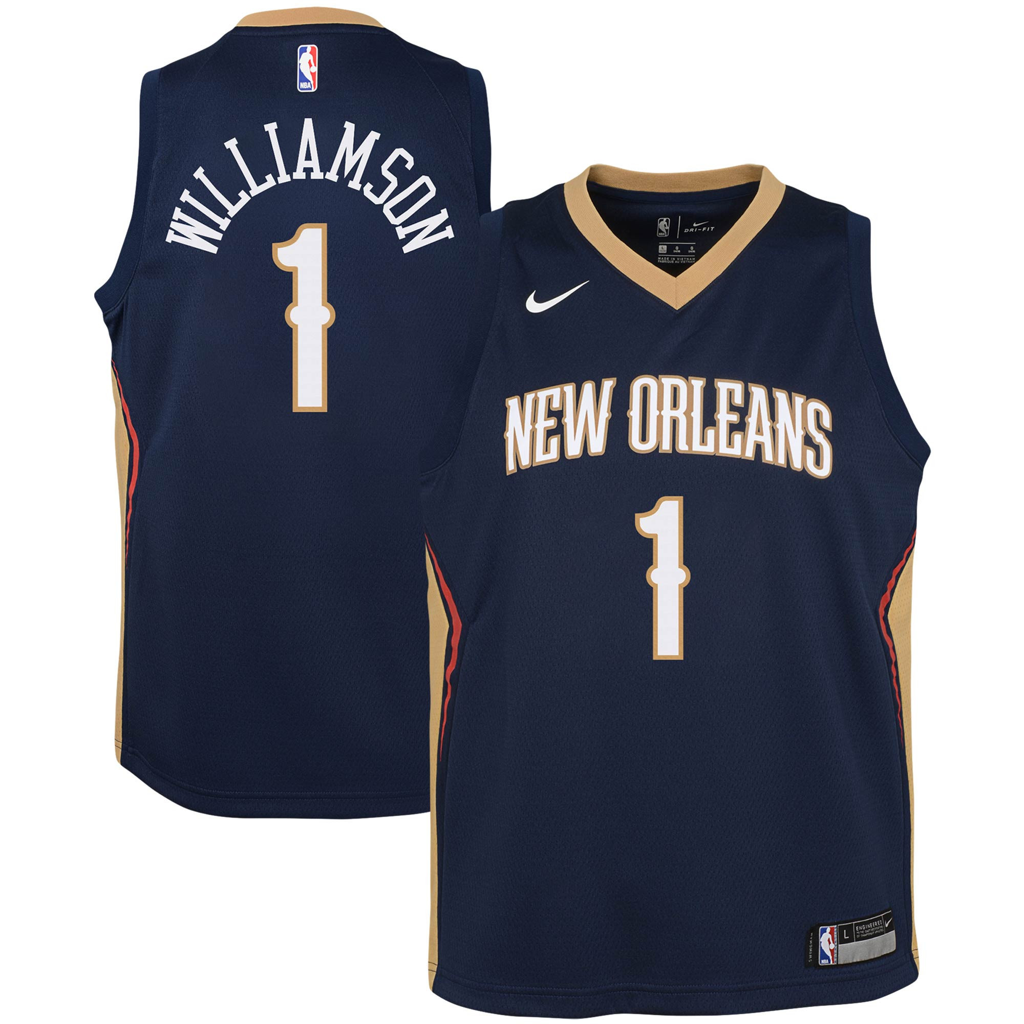 Zion Williamson New Orleans Pelicans Swingman Jersey Icon Edition Navy NBA