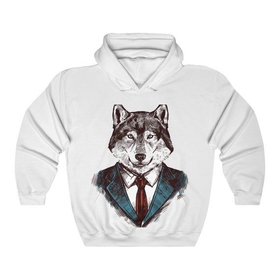 Wolf Hoodie Animal Hoodie Cute Hoodie Unisex Gift for Boyfriens Gift for Girlfriend Sale FreeNation For Kids Original