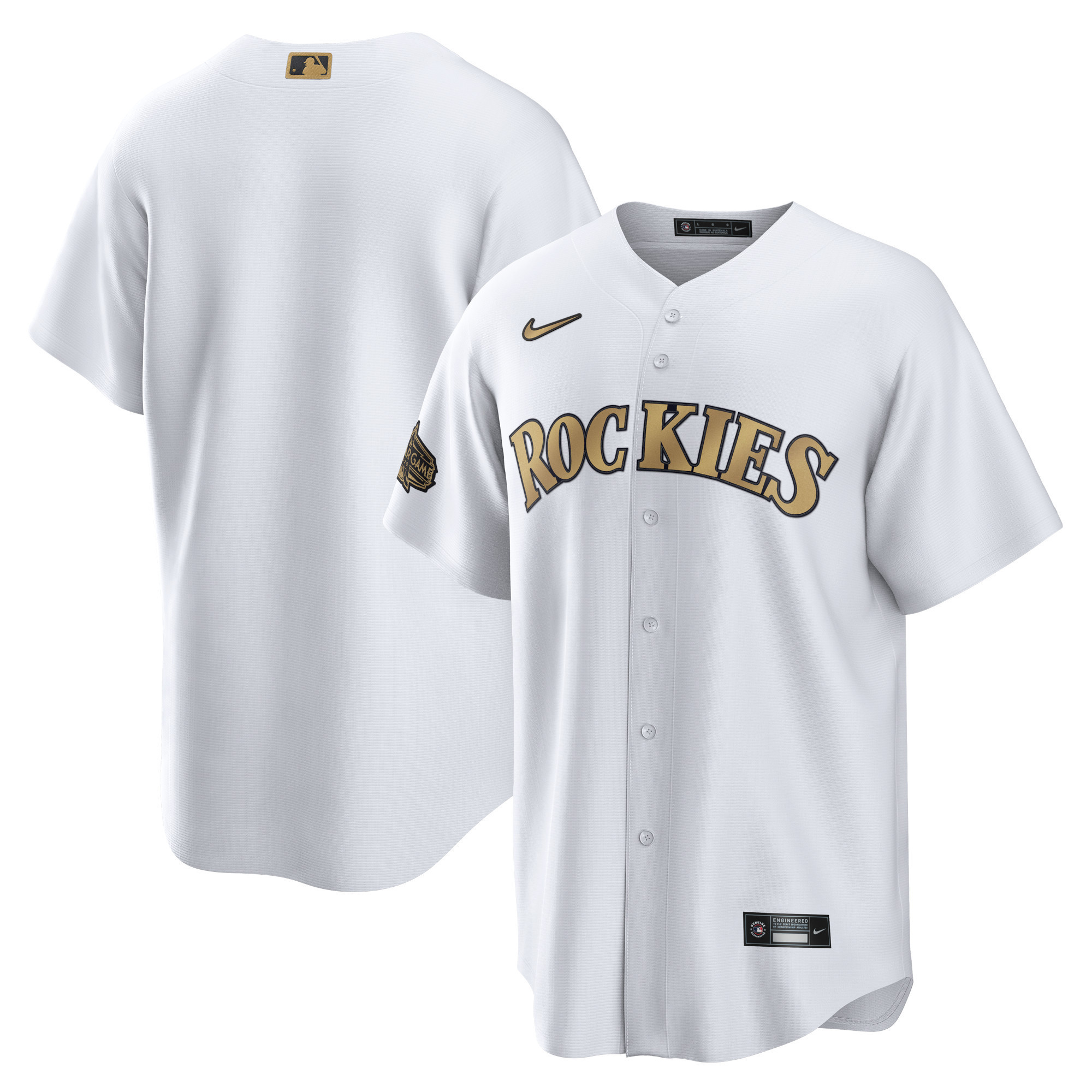 Colorado Rockies 2022 MLB All-star Game Replica Blank Jersey – White MLB