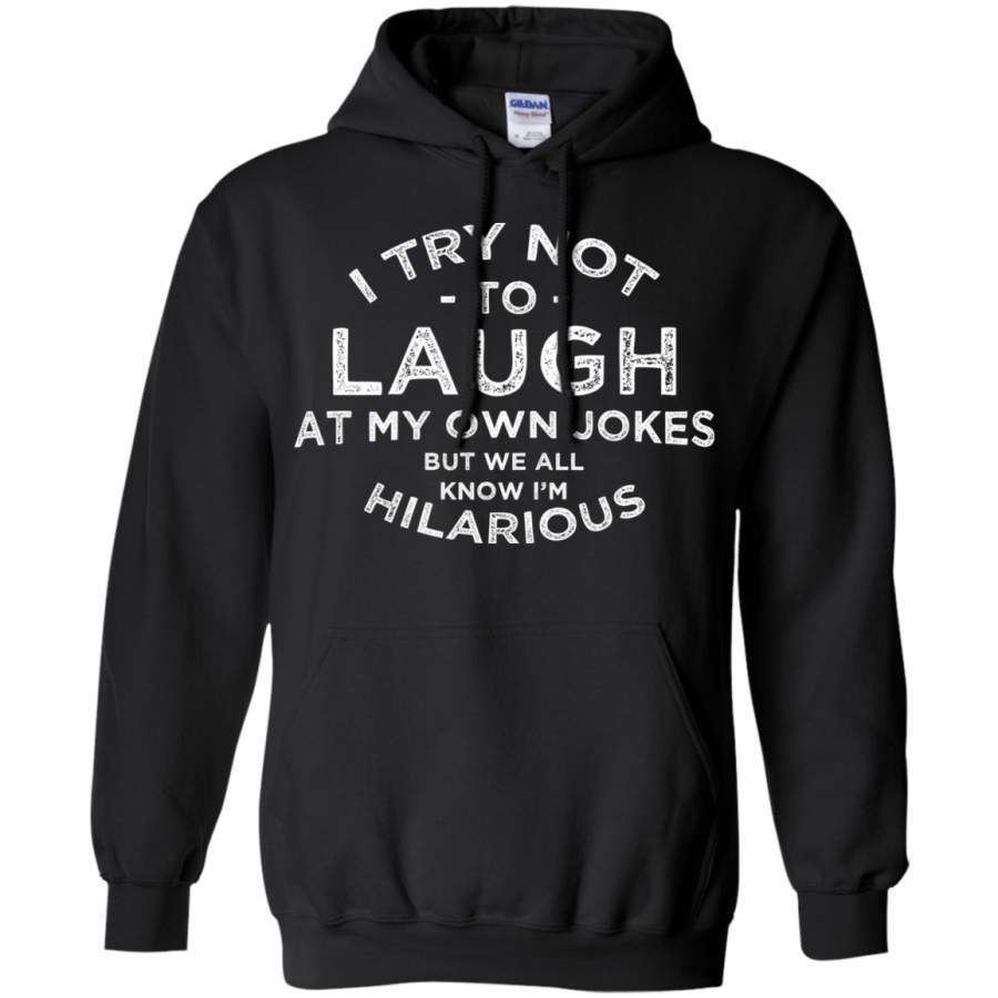 AGR I try not to laugh at my own jokes but we all know i’m hilarious Hoodie