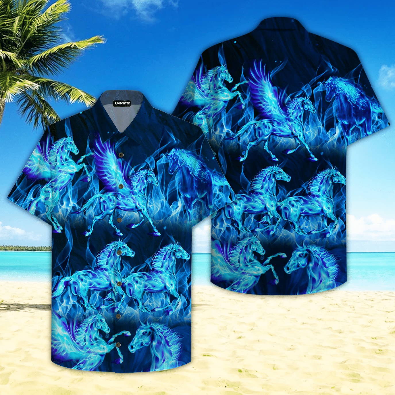 Thunder Water Horse Hawaii Shirt Unisex Adult Ha81387