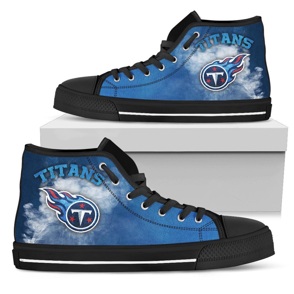 Tennessee Titans Blue High Top Shoes