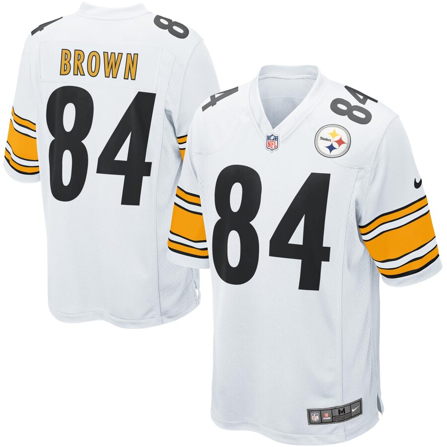 Antonio Brown Pittsburgh Steelers Nike Game Jersey – White