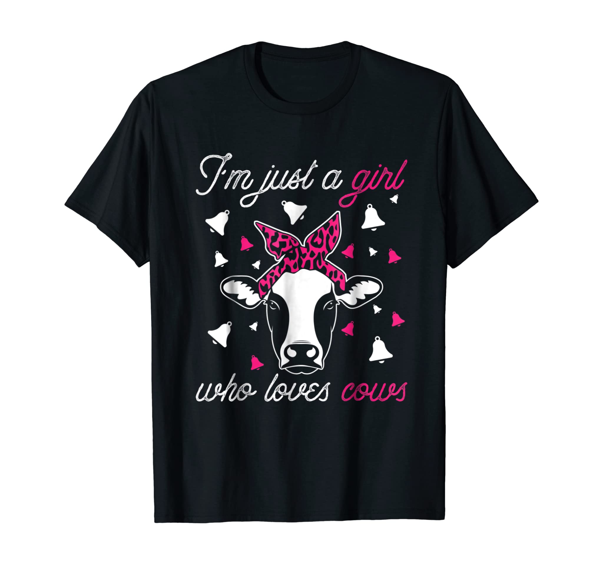 Cow Funny Tshirt – I’m Just A Girl Who Loves Cows Farmer