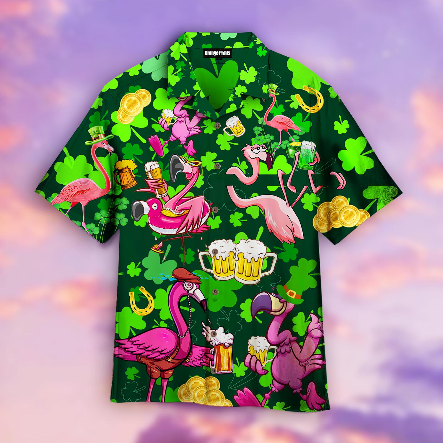 Flamingo And Beer Day Hawaii Shirt For Men Women Ha24397