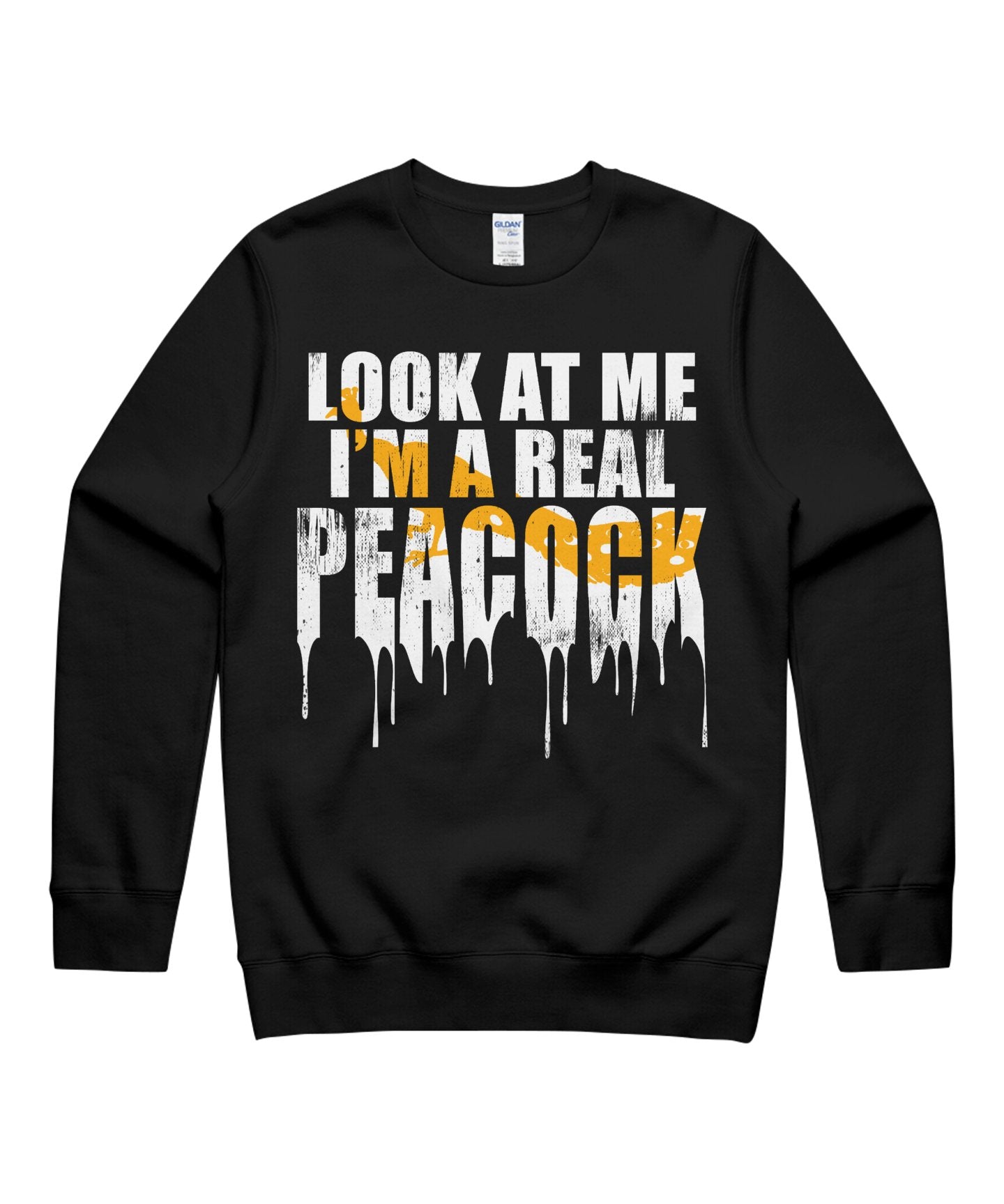 I’M A Real Peacock Look At Me Funny Halloween Costumes Matching Cosplay October 31St Day Of Dead 13Th Friday Unisex Crewneck Sweatshirt