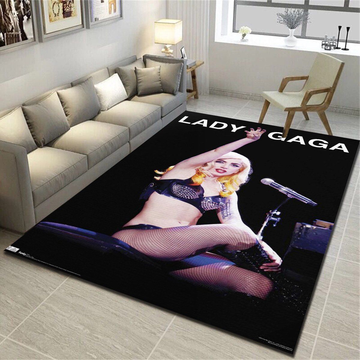 Lady Gaga Stage Area Rugs, Living Room Carpet