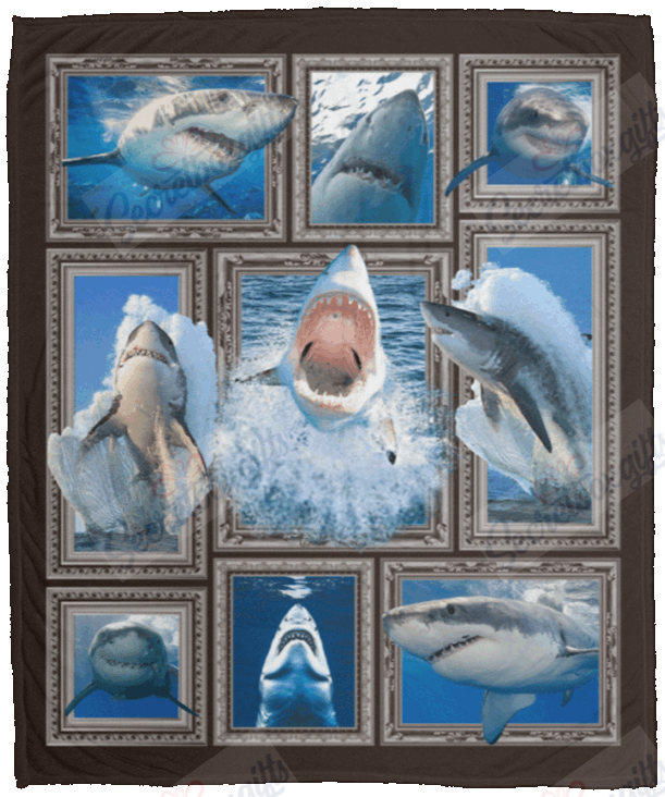 Shark Lover 3D Gs-Cl-Dt1303 Fleece Blanket