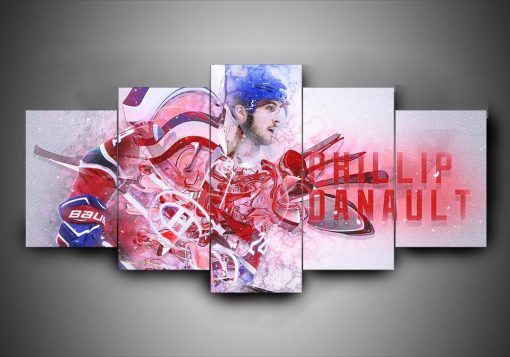 Montreal Canadiens Phillip Danault Sport 5 Panel Canvas Art Wall Decor