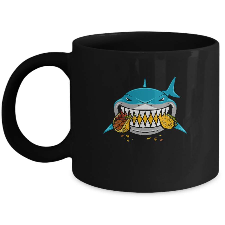 Shark Eating Taco Food Lover Gift Mug