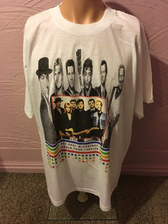 Deadstock Paul Mccartney World Tour 89 90 Shirt Brockum Shirt