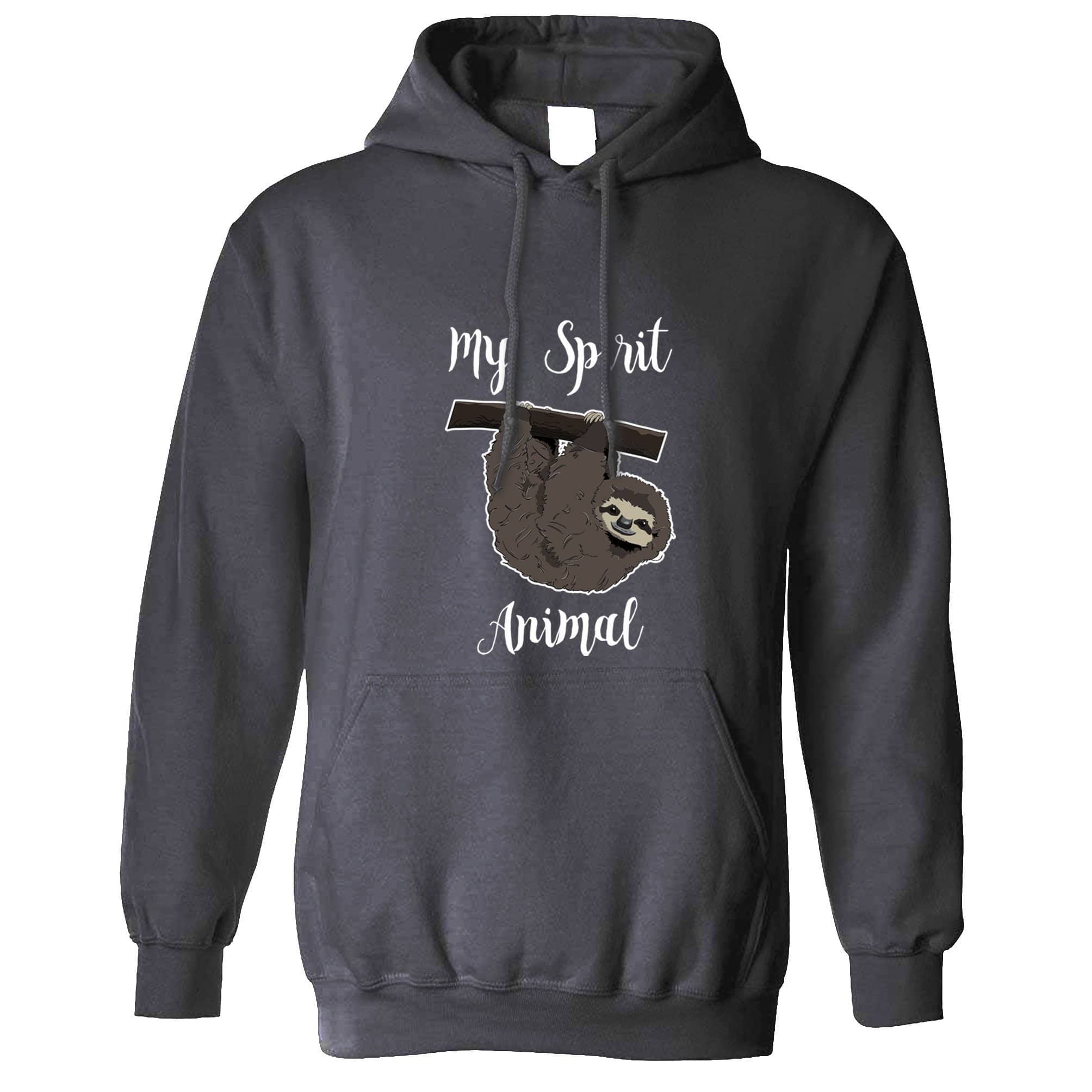 Novelty Lazy Hoodie My Spirit Animal Is A Sloth Hooded T-Shirt