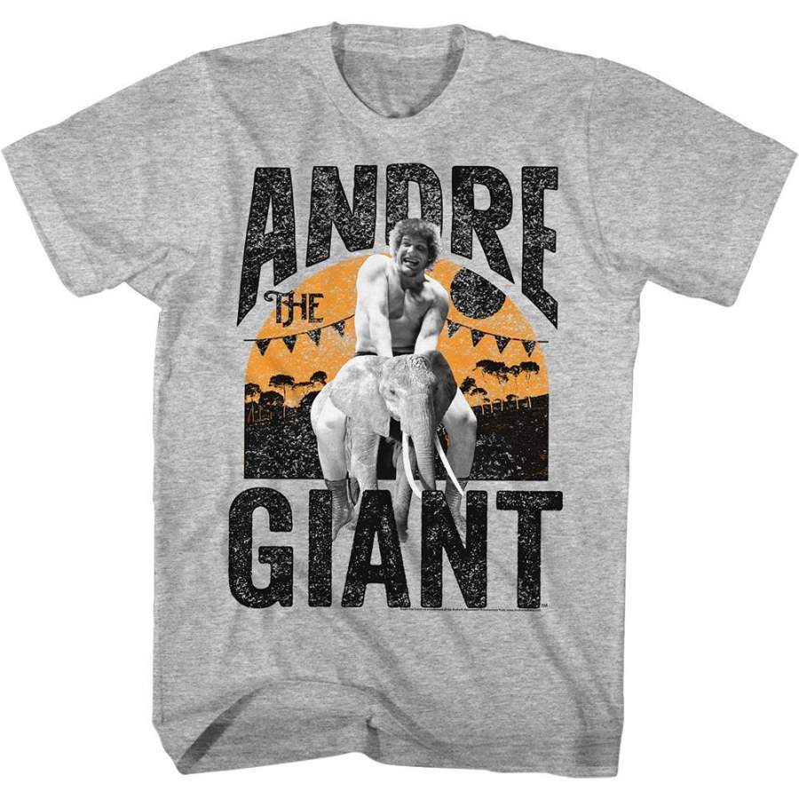 Andre The Giant Special Order Elephant Ride Adult S/S T-Shirt