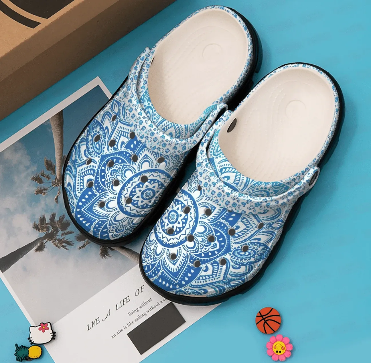 Boho Personalized Clog Custom Clogs Comfortablefashion Style Comfortable For Women Men Kid Print 3D Wild Flower