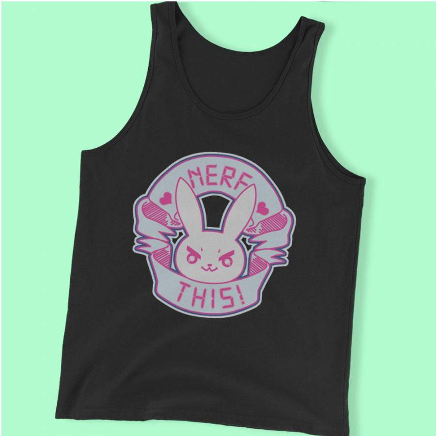 Nerf This Overwatch Bunny Gif Men’S Tank Top