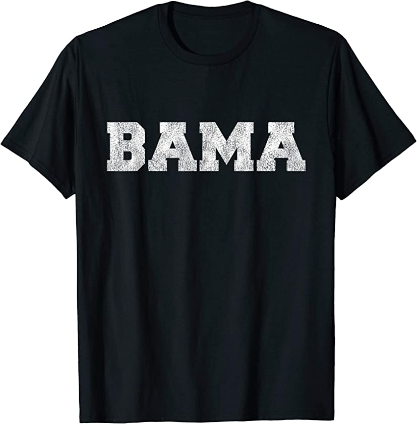 BAMA ALABAMA PRIDE college sports vintage font T-Shirt