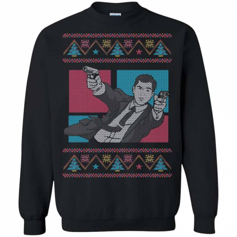 Action Sterling Archer Ugly Christmas Sweater