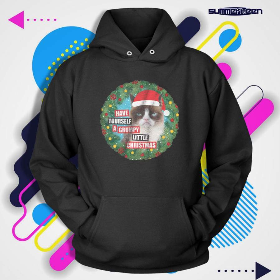 have yourself a grumphy little christmas shirt logo Men’s Hoodie