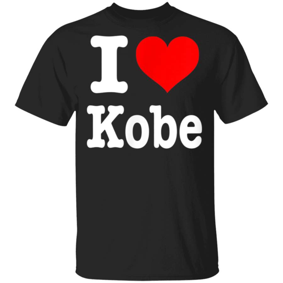 I Love Kobe TShirt  I Heart Kobe Shirt