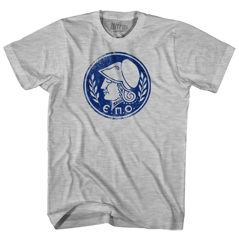 Vintage Greece Soccer League Logo Womens Cotton Junior Cut T-Shirt