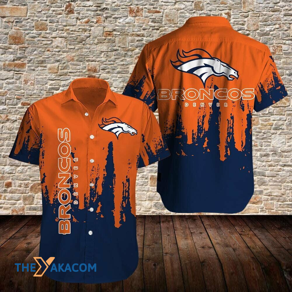 Denver Broncos Two Tone Gift For Fan Short Sleeve Hawaii Shirt Ha82723