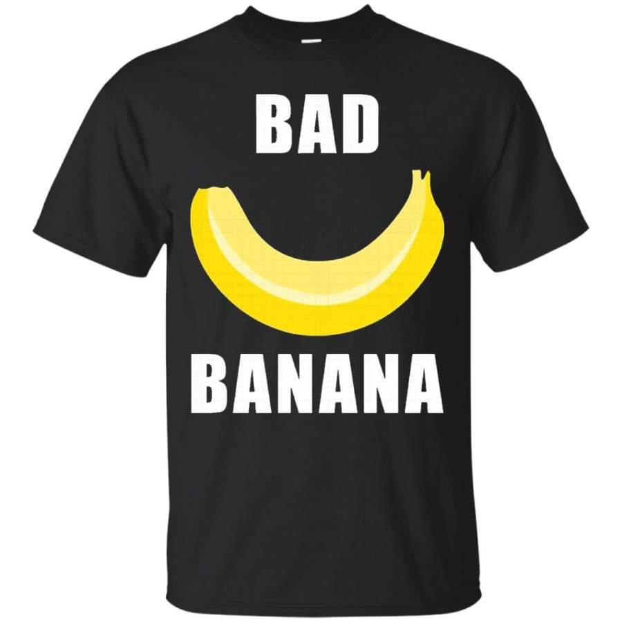 AGR Bad Banana T-Shirt with Shiny Yellow Peel for Men and Women