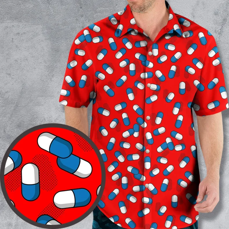 The Capsules Akira Pattern Hawaiian Shirt