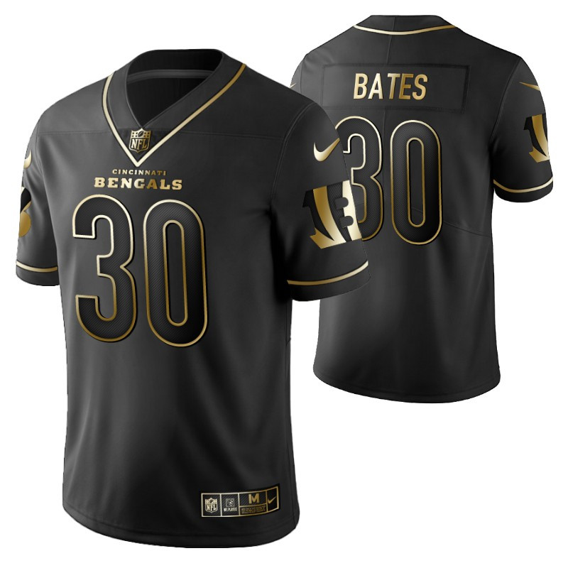 Cincinnati Bengals Jessie Bates Iii 30 2021 NFL Golden Brandedition Black Jersey Gift For Bengals Fans