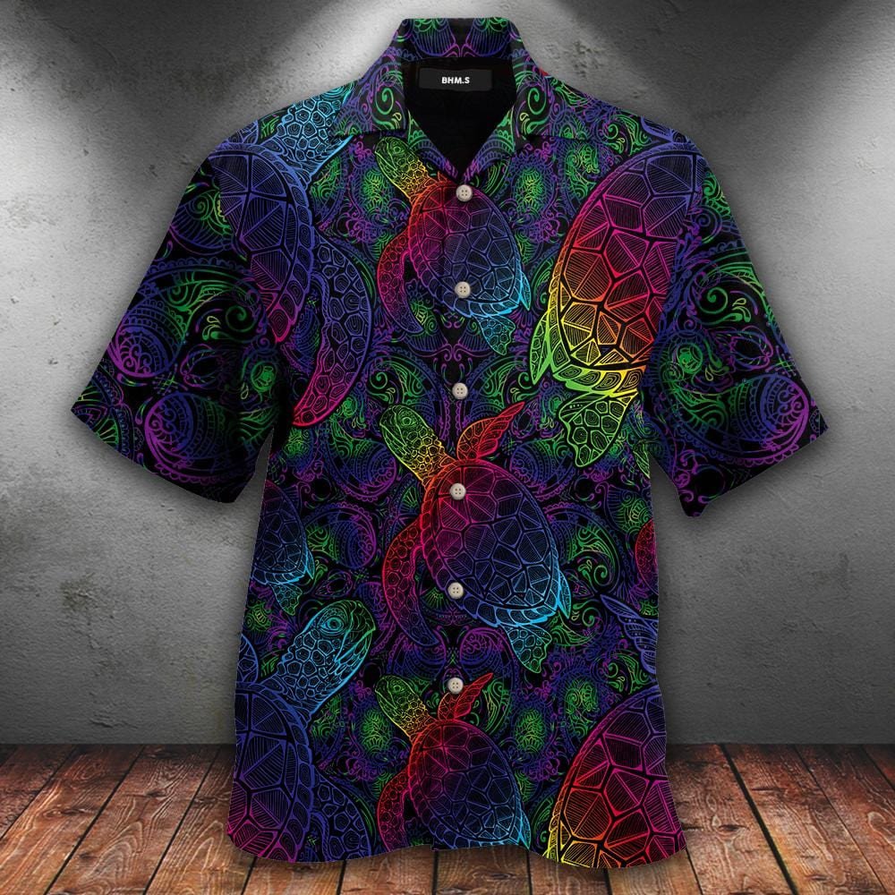 Mandala Turtle Colorful Hawaii Shirts Dh Ha54944