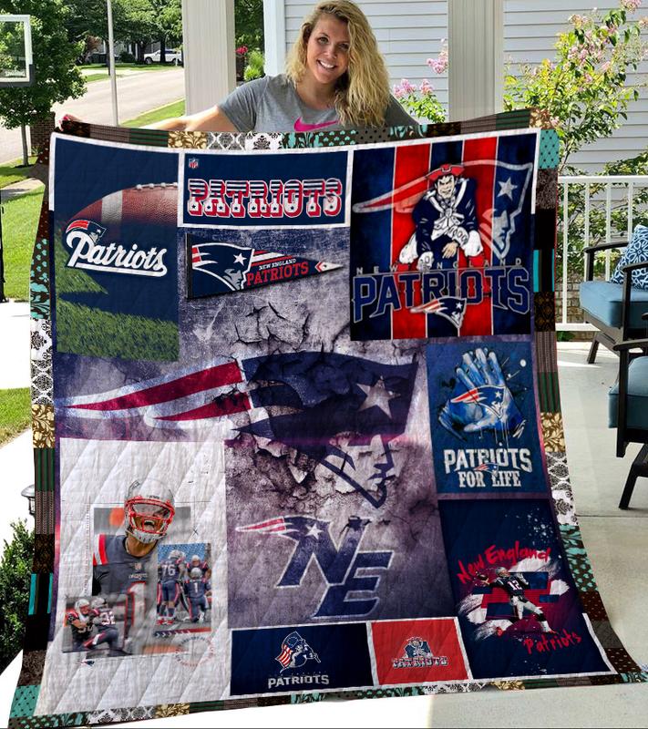 New England Patriots Quilt Blanket Best Gift For Fans L701-Hao1