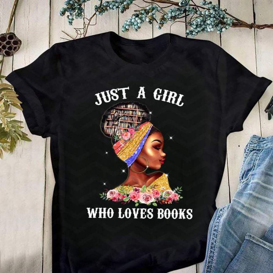 Just Black Girl love books Custom name Shirt #DH