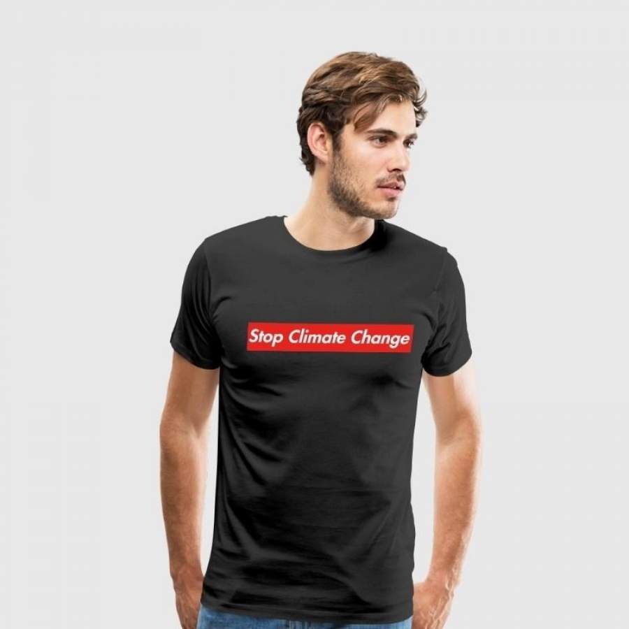 Stop Climate Change Protect Earth Vintage Mens Tshirt