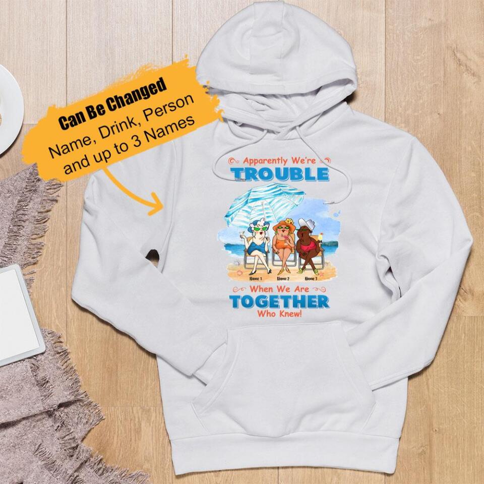 Personalized Summer Beach Friends Hoodie, Best Gift For Bestie – Trending Personalized