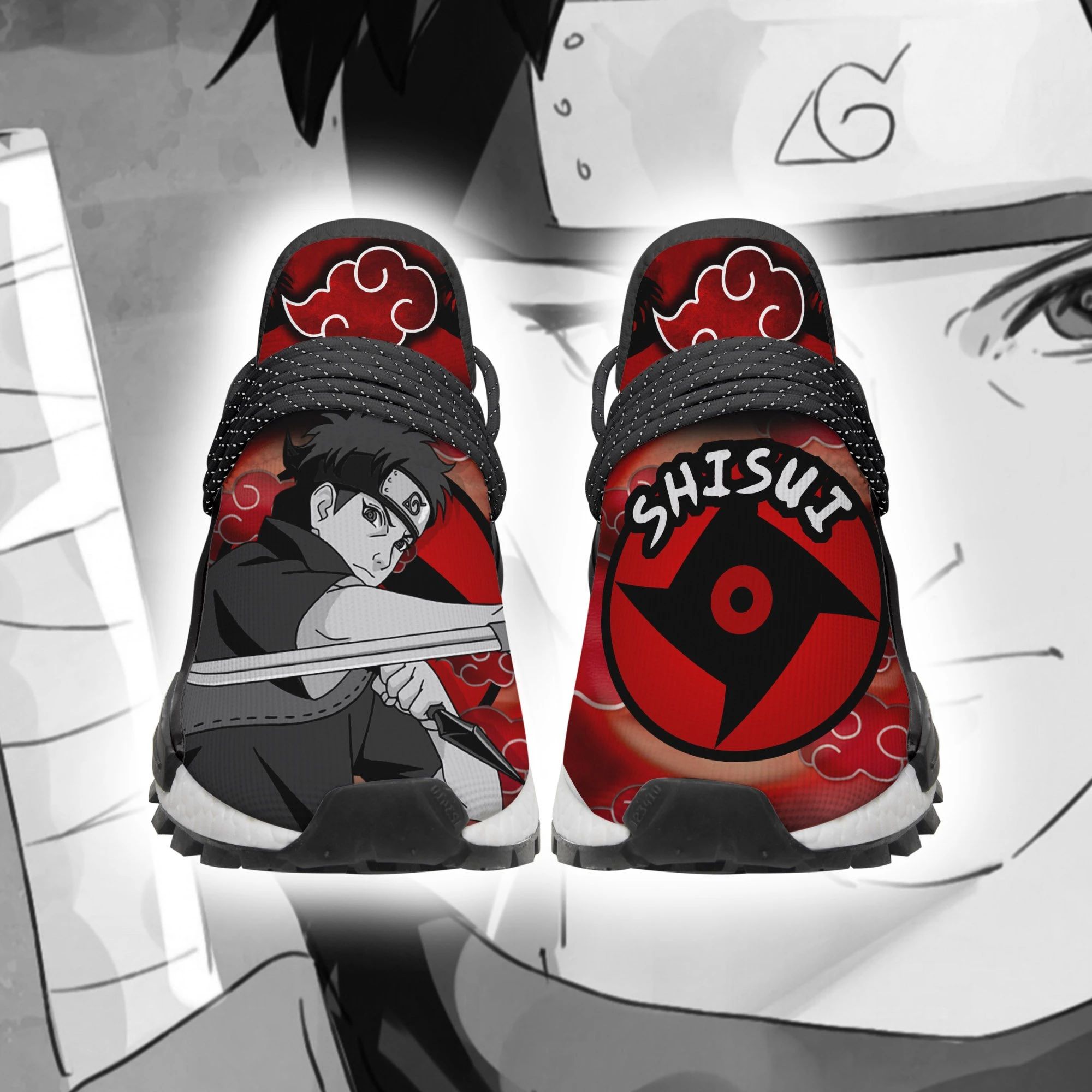 Akatsuki Shisui Shoes Costume Naruto Anime Sneakers Unisex Men Women