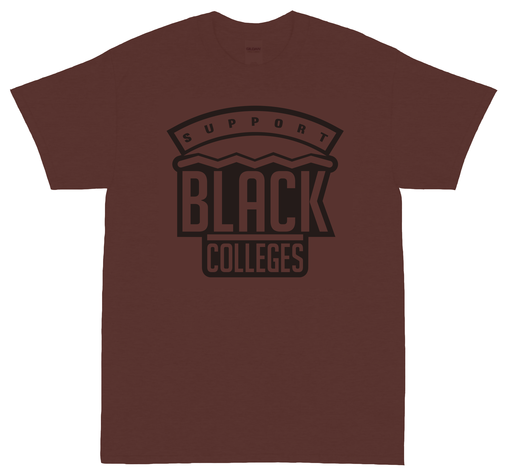 “Support Black Colleges” Melanin Collection Short-Sleeve T-Shirt In “Mocha”